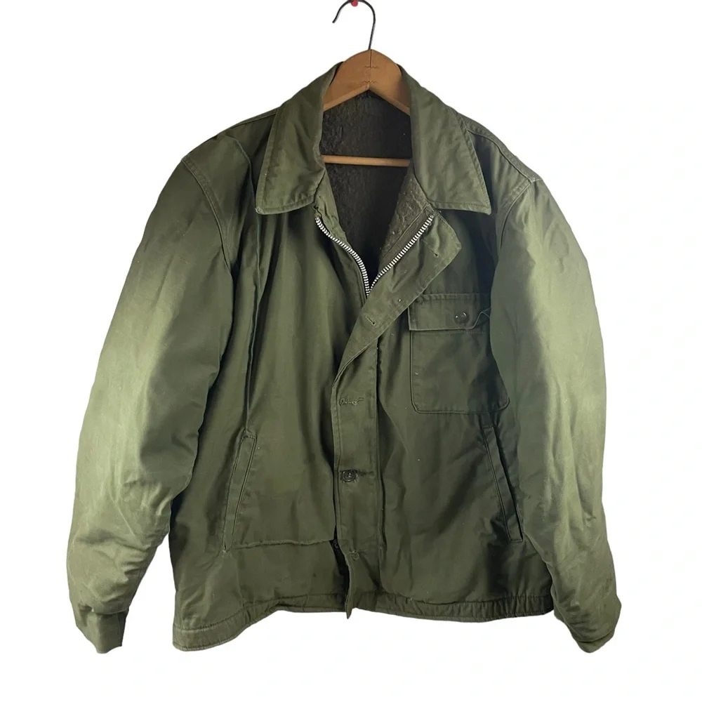 Vietnam Era USS Narwhal Navy Heavy Jacket SSN 671 Lined Vintage Military